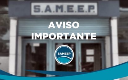 Sameep Anunció Trabajos Programados En El Primer Acueducto Que Afectarán El Suministro De Agua Potable En Varias Localidades