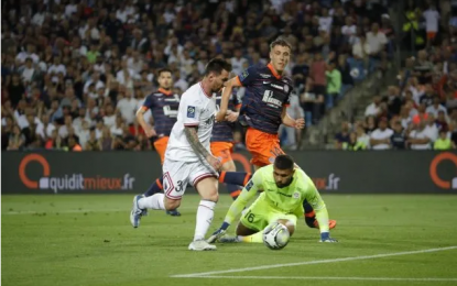 Dos goles de Messi y uno de Di María para el PSG ante Montpellier