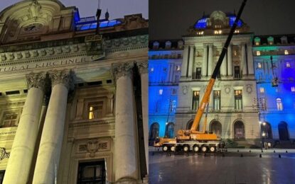 El Gobierno celebró el cambio en el frente del Palacio Libertad: sacó el cartel de «Centro Cultural Kirchner»