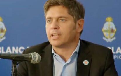 Axel Kicillof: «El Presidente no avisó que venía a Bahía Blanca»
