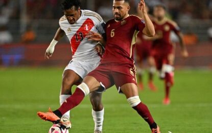 Venezuela venció 1-0 a Perú y se metió en zona de repechaje para el Mundial 2026