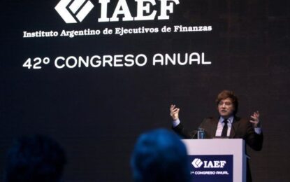 La vara de Javier Milei: «El mejor gobierno había sido el de Carlos Menem hasta que llegamos nosotros»