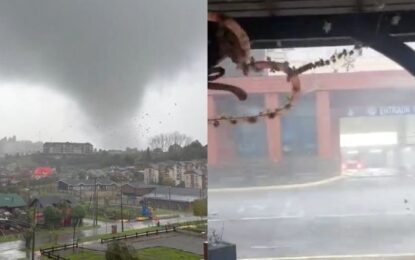 Tornado arrasó al sur de Chile: hay varios heridos, y autos y casas destrozadas