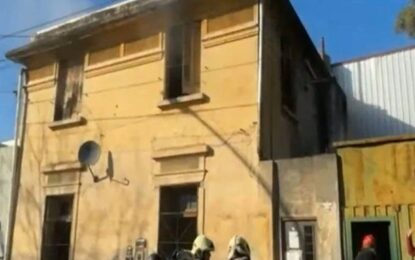 Voraz incendio en una casa de Pompeya dejó un muerto