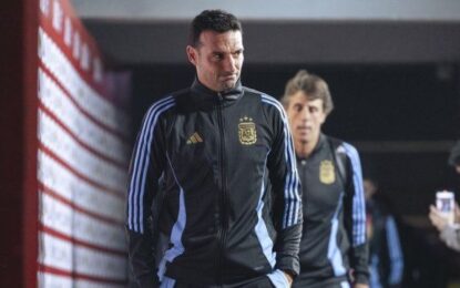 Los 11 de Lionel Scaloni para recibir a Colombia por las Eliminatorias