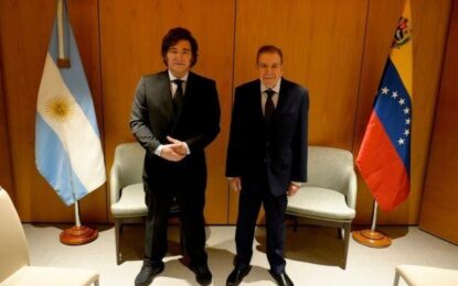 Javier Milei se reunió con Edmundo González Urrutia