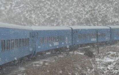 Postal inolvidable: el Tren a las Nubes volvió a cruzar la nieve tras más de una década
