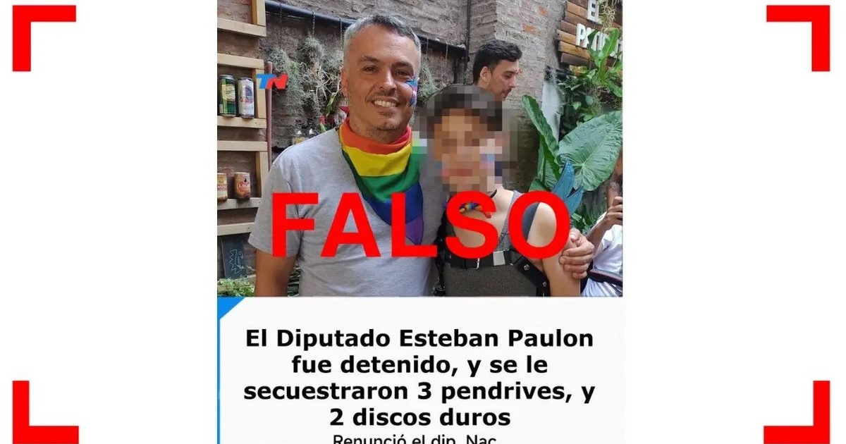es-falsa-esta-placa-sobre-esteban-paulon:-el-diputado-nacional-no-renuncio-a-su-banca-ni-fue-detenido