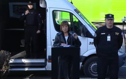 Bullrich lanzó el Anillo Digital de seguridad, defendió el patrullaje oficial en redes sociales y tildó de mafioso al 2 de Chiqui Tapia en AFA