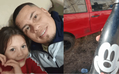 El papá de Kim Gómez fue a retirar el auto en el que la mataron y dejó un posteo desgarrador