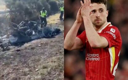 Impactante: así quedó el auto de Diogo Jota tras el accidente que le costó la vida