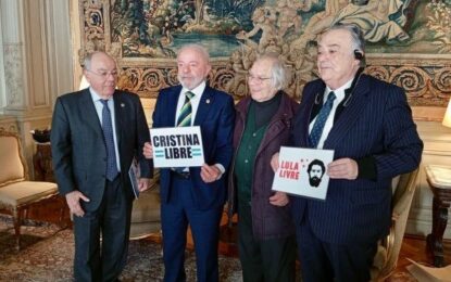 Lula da Silva recibió a Adolfo Pérez Esquivel y pidió por la libertad de Cristina Kirchner