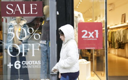 Consumo: las ventas de los comercios bajaron por cuarto mes consecutivo