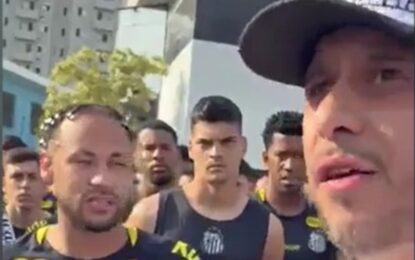 Neymar y un tenso cara a cara con la barra brava del Santos de Brasil en medio de la crisis: «Los tendríamos que cachetear»