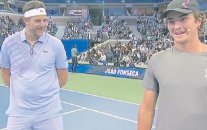 Del Potro volvió a ser feliz en Nueva York: jugó con Fonseca y vencieron a Roddick y Michelsen en una nueva edición de «Stars at the Open»
