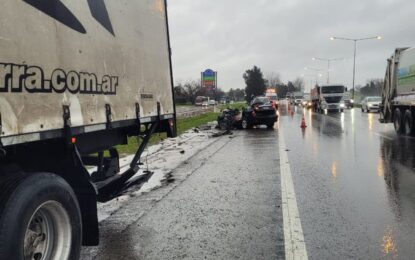 Tragedia en la Panamericana: murió una persona por un triple choque a la altura de Campana