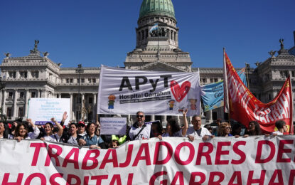 Tras el veto de Milei, trabajadores del Hospital Garrahan anunciaron un paro para este viernes