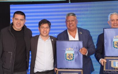 En un acto con Kicillof, la AFA tomó posesión del Estadio Único de La Plata y Chiqui Tapia anunció que será la nueva casa de la Selección