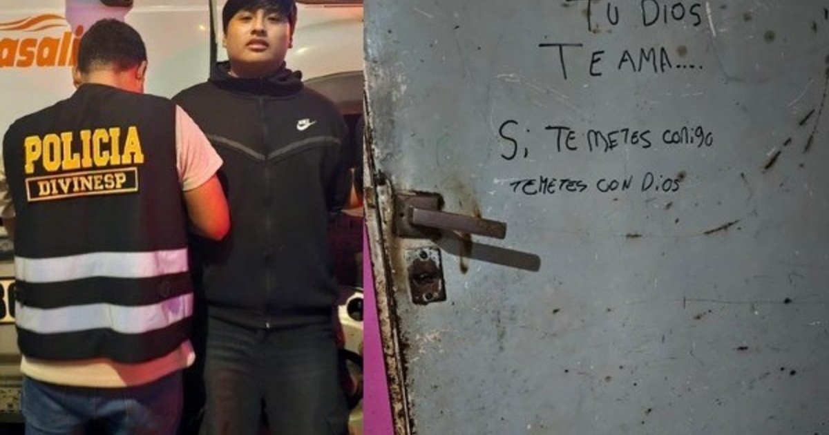 «si-te-metes-conmigo,-te-metes-con-dios»,-la-sugestiva-frase-de-«pequeno-j»-en-la-puerta-de-la-casa-de-su-novia