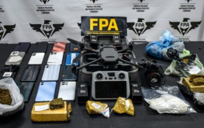 Usaban drones para hacer delivery de drogas y celulares en una cárcel: diez detenidos