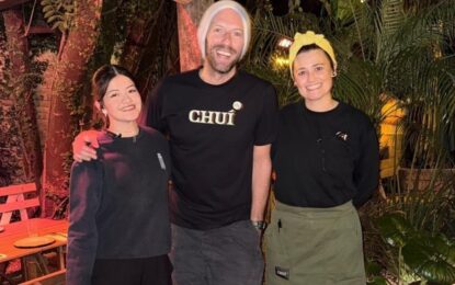 Chris Martin, el cantante de Coldplay, «encantado»  con un restaurante de Villa Crespo: «Comí muy bien, me gusta mucho el lugar»