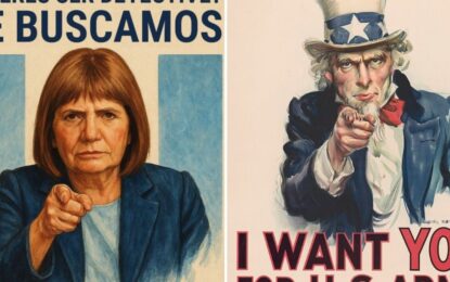 «Che, aspirante de Sherlock Holmes»: la llamativa campaña de Patricia Bullrich y su afiche al estilo «Tío Sam»