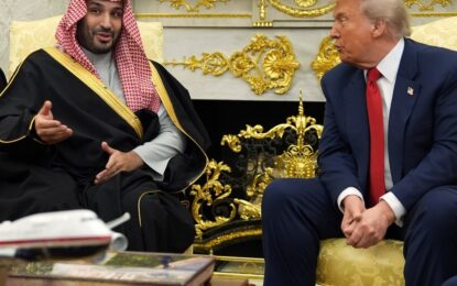 Donald Trump recibe en la Casa Blanca con los máximos honores al príncipe heredero saudita, Bin Salman: la cuestión palestina y los negocios, en la agenda