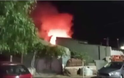 Navidad trágica en Río Negro: una cañita voladora incendió una casa y una familia perdió todo