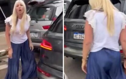 Punta del Este: una argentina bajó de su auto y amenazó a un conductor con un bate de béisbol durante una pelea de tránsito