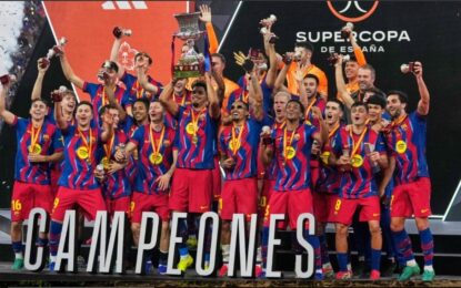 Barcelona le ganó 3-2 el clásico al Real Madrid y se consagró campeón de la Supercopa de España