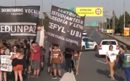 Una protesta generó caos de tránsito en Panamericana