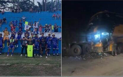 Tragedia en Brasil: el micro de un equipo de fútbol chocó al regresar de un partido y murió un entrenador