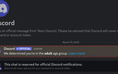 ¿Qué sucede si no completas la verificación de edad de Discord?