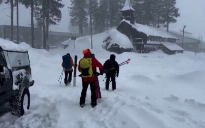 Buscan a nueve esquiadores desaparecidos en California tras una avalancha: la operación se complica por una poderosa tormenta
