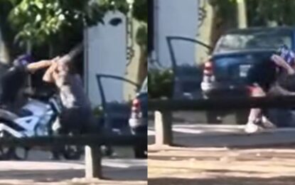 Un motociclista mató a golpes al conductor de un auto en medio de una pelea por un accidente en la calle