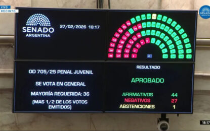 El Senado aprobó el Régimen Penal Juvenil y la edad de imputabilidad bajará a 14 años