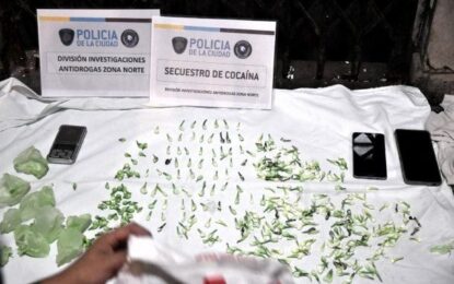 La policía porteña incautó medio millar de dosis de cocaína y marihuana en Constitución y Nueva Pompeya