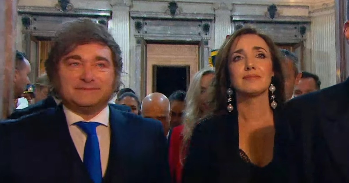 el-frio-saludo-de-milei-a-villarruel-en-su-llegada-al-congreso:-la-incomodidad-de-la-vice-y-la-indiferencia-del-presidente