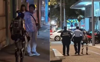 Detuvieron a un robot por horrorizar a una mujer en la calle: tuvo que ser hospitalizada