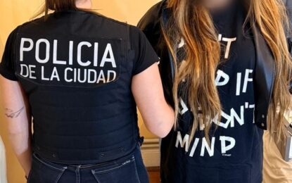 Así detenían a Luciana Martínez, la ex Gran Hermano acusada de robar usando la modalidad «viuda negra»