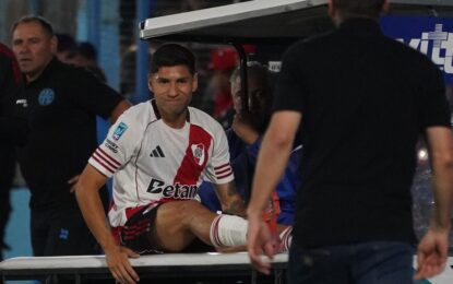 Gonzalo Montiel se lesionó y ahora son ocho las bajas que tendrá el Chacho Coudet en el mini retiro de River en Cardales