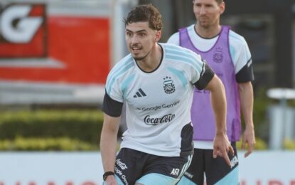 Joaquín Panichelli, otro lesionado en la Selección Argentina: no terminó el entrenamiento en Ezeiza y se pierde los últimos amistosos antes del Mundial 2026