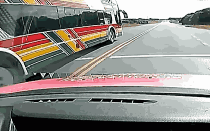 Ruta 11: sancionaron a un micro y a un auto por sobrepasos prohibidos