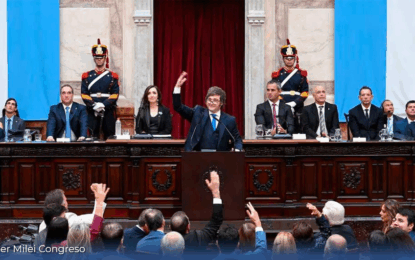 Con un discurso marcado por las críticas al kirchnerismo, Milei prometió impulsar 90 reformas estructurales