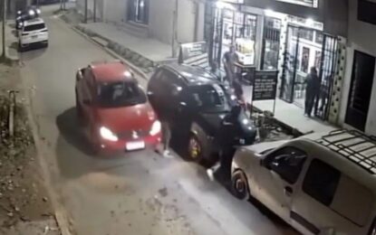 Inseguridad en Lomas de Zamora: un automovilista embistió a un ladrón para evitar el robo piraña de un vehículo y todo quedó grabado