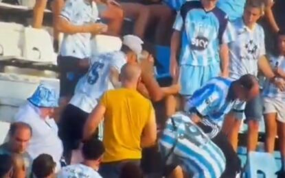 Aplican derecho de admisión para cuatro barras de Racing por una brutal agresión en pleno partido