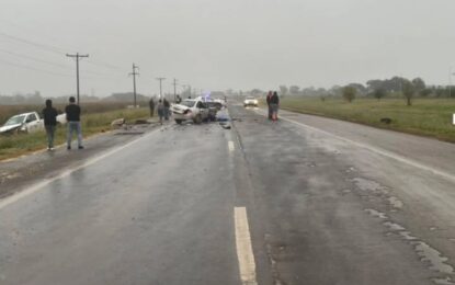 Pampa del Infierno: Dos fallecidos y un herido tras un grave choque en la Ruta Nacional 16