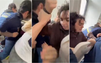 Enfrentamiento entre estudiantes peronistas, de izquierda y libertarios en la UNLP