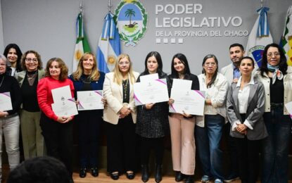 Hito en la Legislatura chaqueña: se entregó por primera vez el Premio Trienal a la Mujer Científica