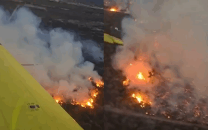 Reavivan incendios forestales en Cafayate por fuertes vientos